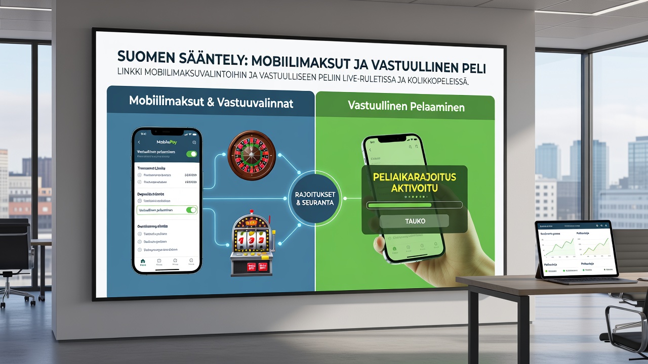 Player using mobile payment app with responsible gaming dashboard for casino sessions